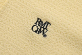 オープンカラーニットカーディガン/OPEN COLLAR KNIT CARDIGAN_LIGHT YELLOW