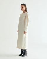 CN STRING MAXI ONEPIECE - GLOSSY CREAM BEIGE (6635994087542)
