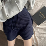 リブドドローストリングショーツ / Ribbed Drawstring Shorts
