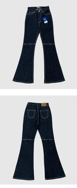 NON-FADE DENIM BOOTCUT PANTS