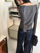 キノンバックビジョ―ポイントワイドコットンパンツ