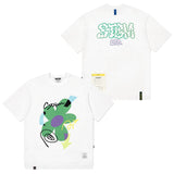 23 フラワーオーバーサイズTシャツ / 23 FLOWER OVERSIZED T-SHIRTS WHITE / BLACK