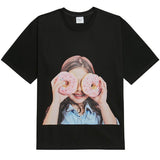 ADLV BABY FACE SHORT SLEEVE T-SHIRT BLACK DONUT 3