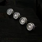 ボウトンA-S1シルバースタッズイヤリング / BoutonA-S1 silver stud earring (4593087414390)