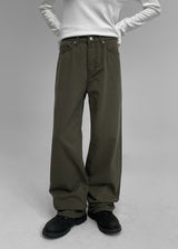 [MADE] Luke Basic Wide Cotton Pants
