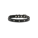 Stud Leather Choker - BLACK