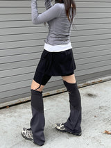 ゴープコアスパンデックスストラップスカートレギンス / Gorpcore spandex Strap Skirt Leggings
