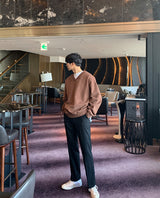 ネバーカッティングVネックスウェットシャツ