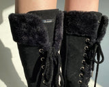 [MADE] Winter Angel Fur Boots (Dark Black)
