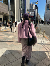 [MADE] Pudding Fur Jacket (Lavender Purple)