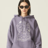ガーデンパーティードローイングオーバーフィットフード / GARDEN PARTY DRAWING OVERFIT HOODIE - 6COLOR