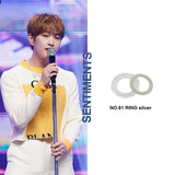 no.61セットリング / no.61 set ring silver ( #13 size / #14 size ) shinee onew pick