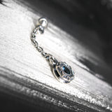 サンライトD-101ロンドンブルートパーズシルバーイヤリング / SunlightD-101 LondonBlue Topaz silver earring (4593393238134)
