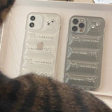 リトルキッテンパデッドアイフォンケース/standingchu Little kitten Padded case