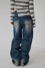 ボヘミアンデニムパンツ / bohemian denim trousers