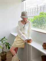 プレッツェルクロップカーディガン / Pretzel Crop Cardigan (4color)