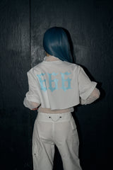 エンジェルナンバーレイヤードトップセット/angel number layered top set - ivory