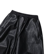 FAUX LEATHER WIDE PANTS_BLACK