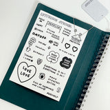 lettering sticker