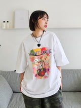 グラフィックホットエアバルーンTシャツ/ VENTIQUE Graphic hot air balloon T-shirt 5color