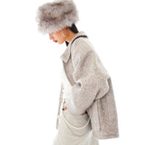 スターダストボークルウールジャケット / Stardust Boucle Wool Jacket [Gray]