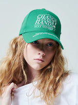 チェンジイズインアワーハンズキャンピングキャップ/CHANGE IS IN OUR HANDS CAMPAIGN CAP_GREEN