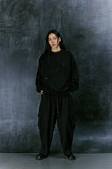 DIAGONAL-EMBROIDERY MTM (Black)