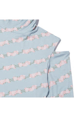 Flower Pattern Turtleneck_Ash Blue (6684830826614)