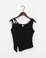 アンバランススリーブレス/Unbalanced sleeveless (3color)