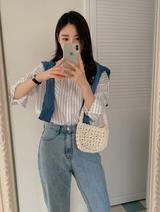 [SHOPPERMADE] S/Sシーズンストライプシャツ (2color) (6695546716278)