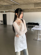 モルディサマーシースルークーリング長袖カーディガン / Moldy summer see-through cooling long-sleeved cardigan