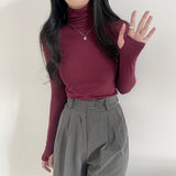 サムホールスリーブタートルネックTシャツ / Thumbhole Sleeve Turtleneck T-Shirt