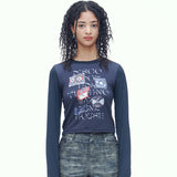 ミュージックウォーマー グラフィック クロップ Tシャツ / MUSIC WARMER GRAPHIC CROP T