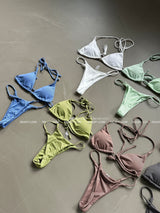 9 colors Basic Tanning Strap Bikini
