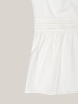 PUFF PIN TUCK BLOUSE [ WHITE ]