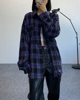 カットオーバーチェックシャツ / Cutting over-checkered shirt (6628254056566)