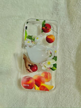 スプリングピクニックジェリースマホケース/Spring picnic jelly case