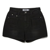 チェリーデニムピンタックショートパンツ