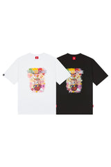 グラフィックホットエアバルーンTシャツ/ VENTIQUE Graphic hot air balloon T-shirt 5color