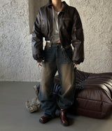 Crow's Belt SET Wide Jeans