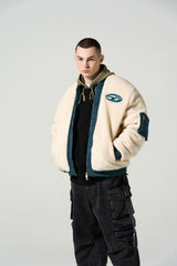 FLEECE MA-1 PADDED JACKET - BLUE
