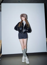Fur big hat