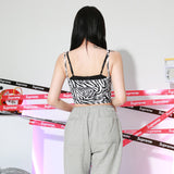 ゼブラクロップノースリーブ / TOP(8983) Zebra Crop Sleeveless