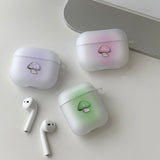 パープル - カラー マッシュルーム AirPods ケース_マット