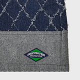 フェンススイングデニムミニスカート / FENCE SWING DENIM MINI SKIRT (BLUE)