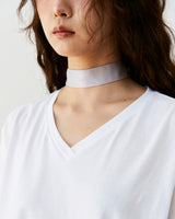 カラーブロックVネックTシャツ
