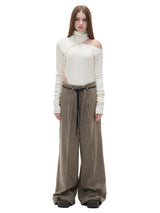 ヘリンボーンワイドパンツ/HERRINGBONE WIDE PANTS