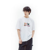 カレッジロゴTシャツ / collage logo t-shirts - white