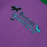 ソーシャルバタフライラグランT / Social Butterfly Raglan Tee - Purple / Sport Green