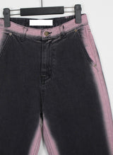 ピンクラインデニムパンツ / pink line denim pants